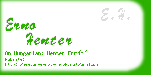 erno henter business card